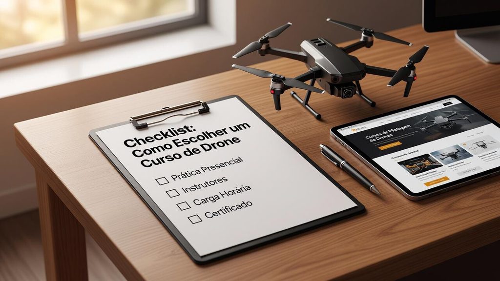Checklist para escolher um curso de drone