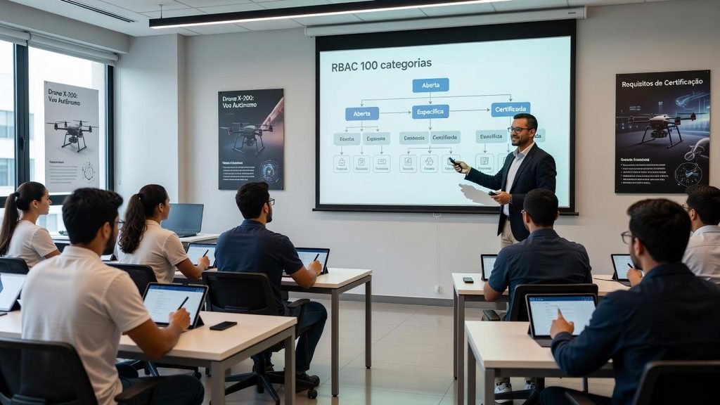Curso para pilotar drone profissionalmente sobre o RBAC nº 100