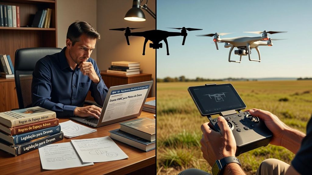 Formação teórica e prática para pilotar drone profissionalmente