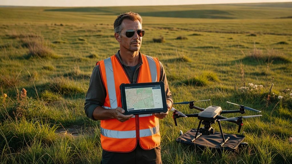 Piloto planejando uma operação de drone no sistema SARPAS
