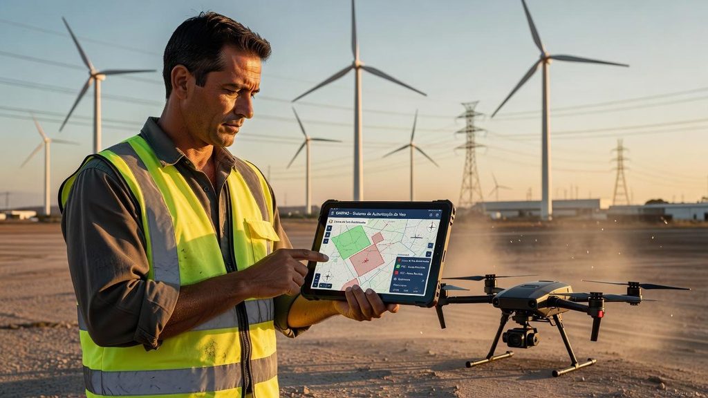 Piloto planejando voo de drone no SARPAS conforme a ICA 100-40/2026